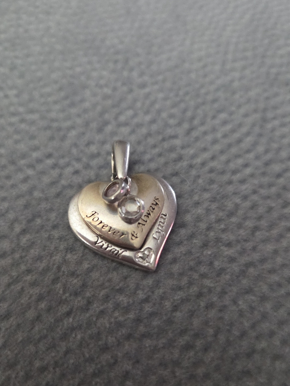 Heart Shaped Pendant Silver